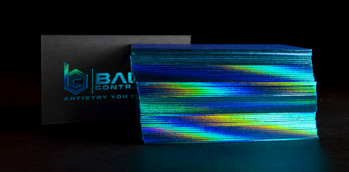 Painted Edge Business Cards - Design on the Edge