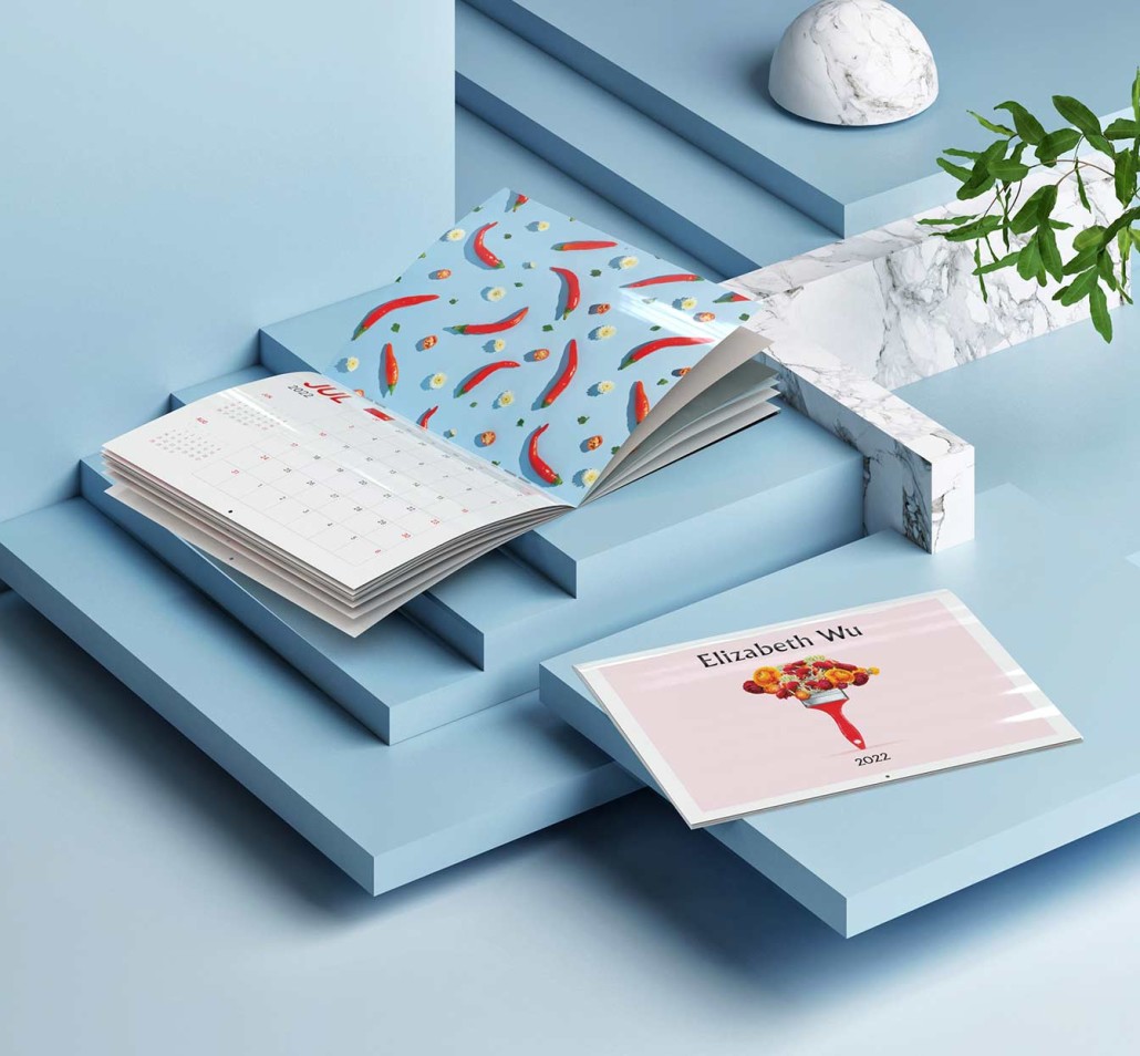 Saddle stitched calendars