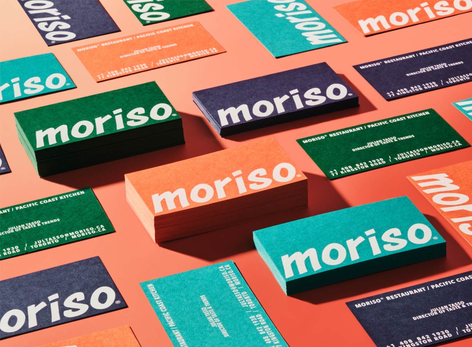 Colorplan visiting cards with white ink printing