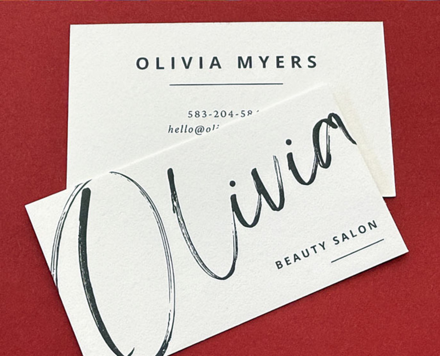 Cotton business cards