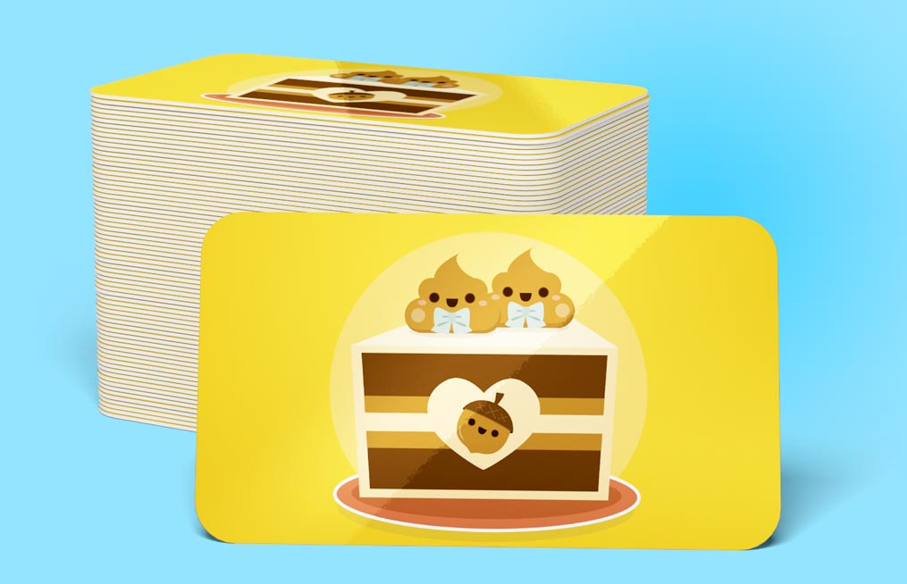 Rounded corner 24pt Thick Cards