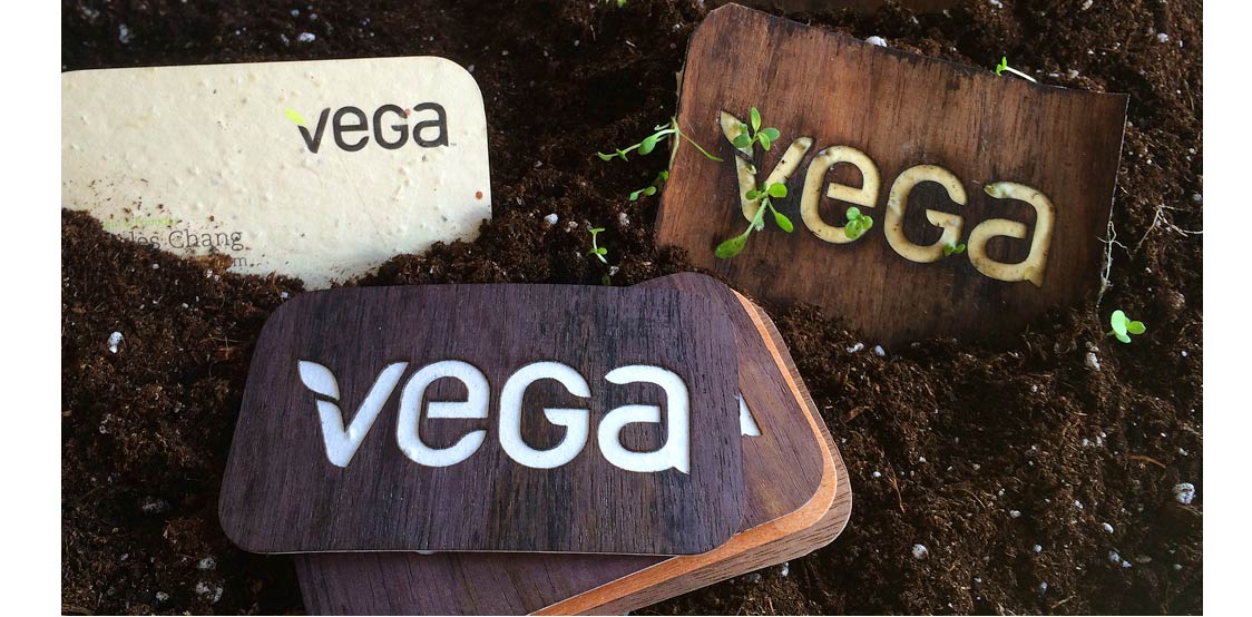 Creative business cards that are produced on seeded paper