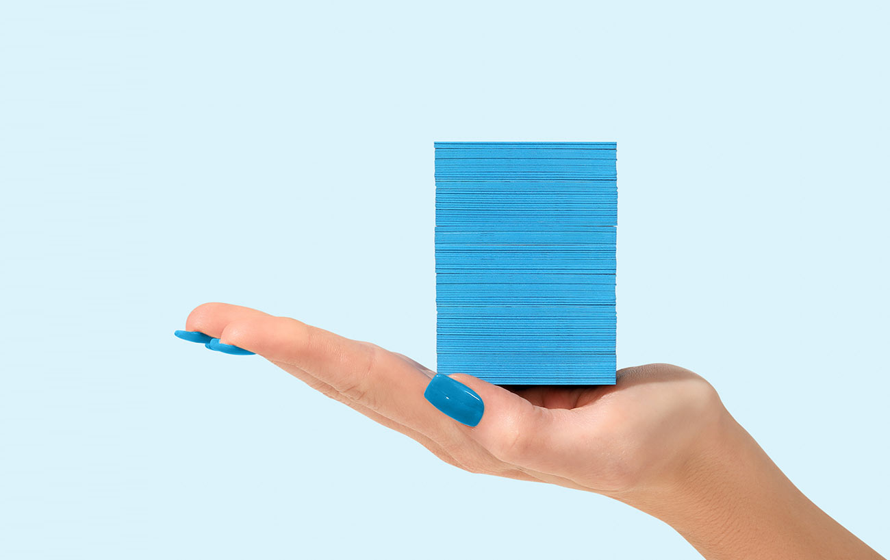 Painted edge on business cards