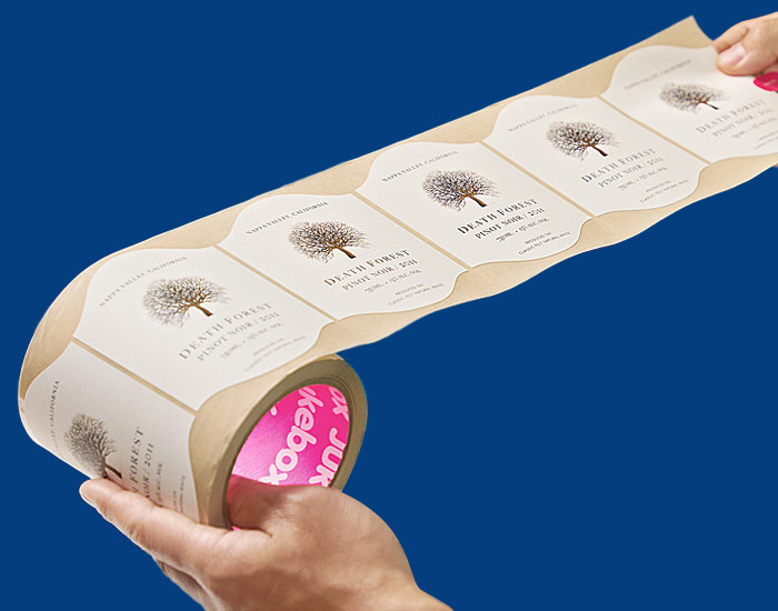 Custom printed wine lables