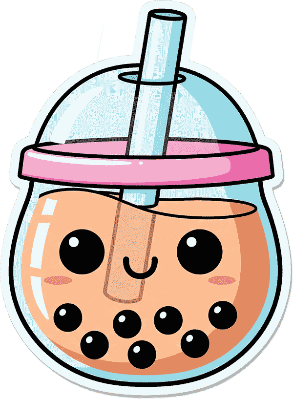 Bubble Tea Cup Sticker