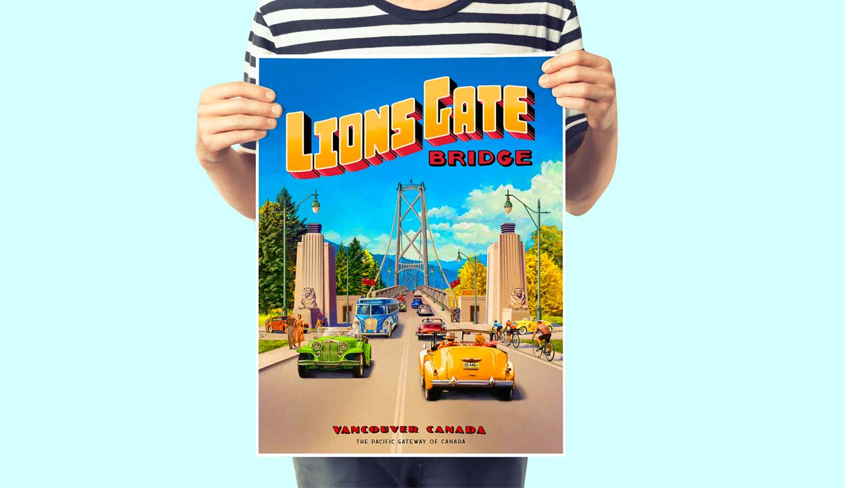 Celebrating Vancouver with Lions Gate Bridge Posters