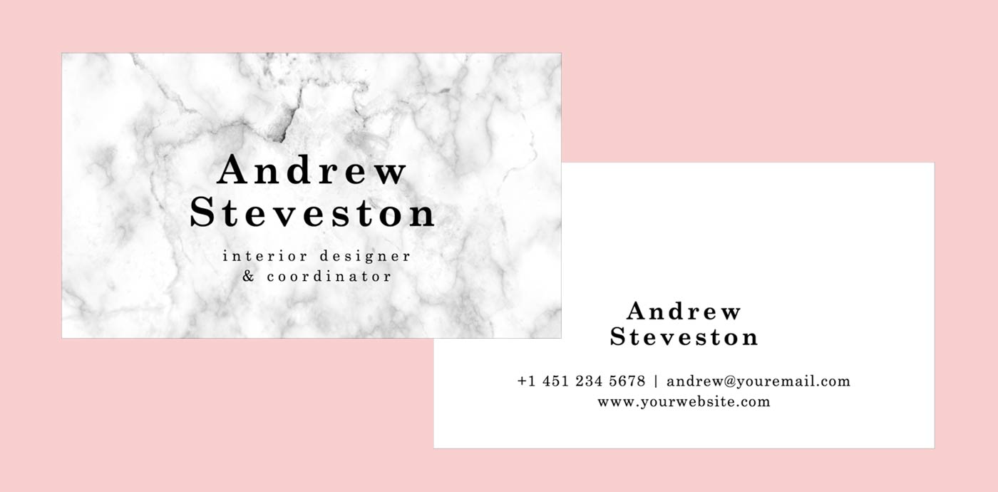Marble Business Card Template