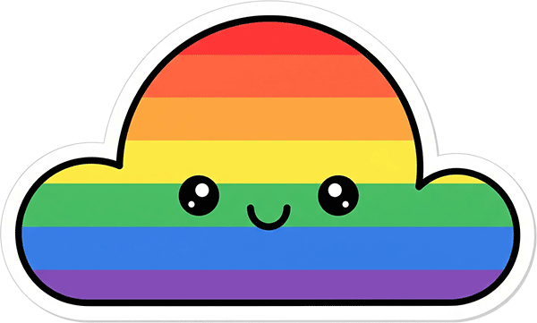 Rainbow Cloud Sticker