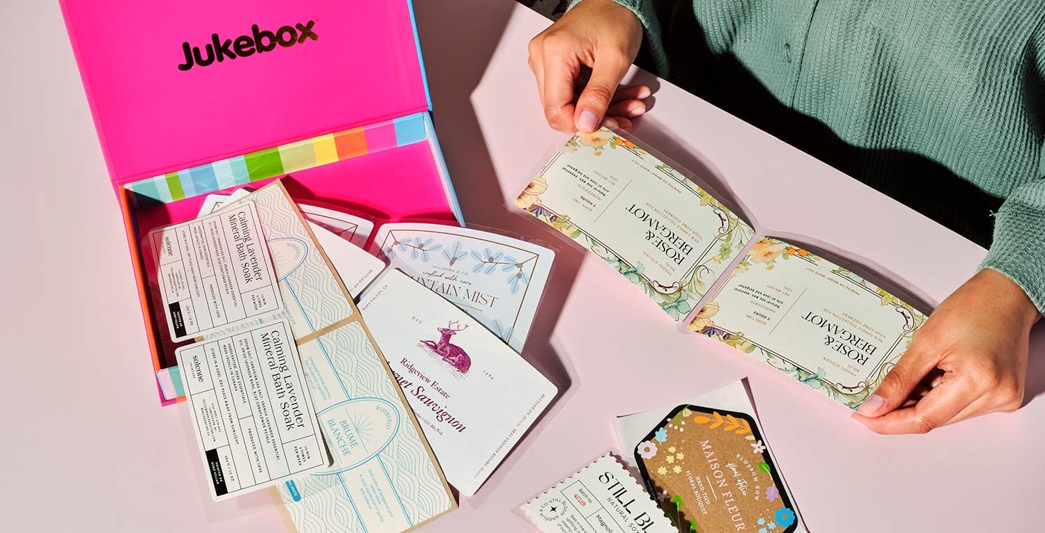 Roll Label Paper Samples sample pack