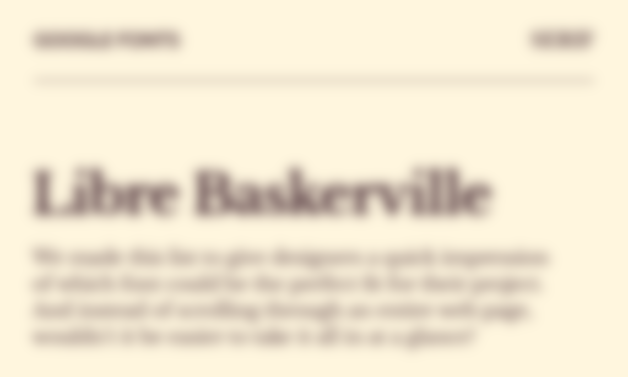 Libre Baskerville