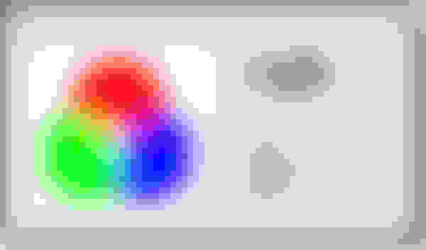 RGB additive color model - red green blue light spectrum explanation for digital screens