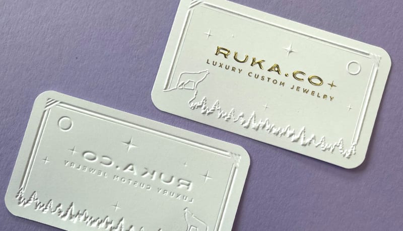 Emboss Business Cards Leave A Beautiful Impression On Both Sides