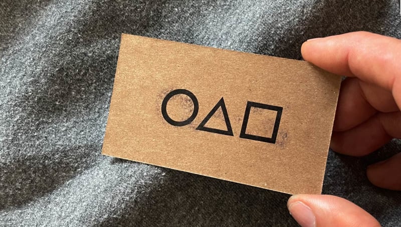 Squid Game Card | Featuring Brown Kraft
