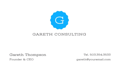 Corporate business card template