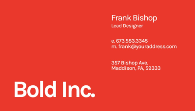 Minimal business card template