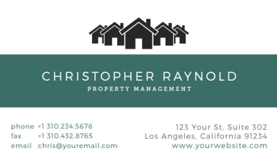 Real estate business card template