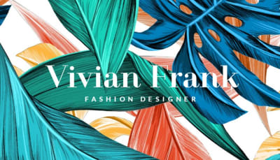 Fashion business card template