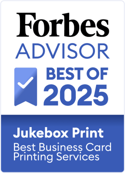 Forbes Advisor 2025 Best Overall Business Card Printing Service Award Logo