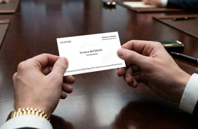 Patrick Bateman business card from American Psycho