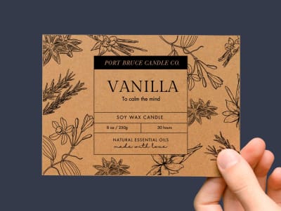 Custom Brown Kraft Postcards