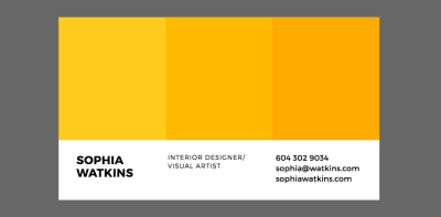 Color Swatch Business Card Template