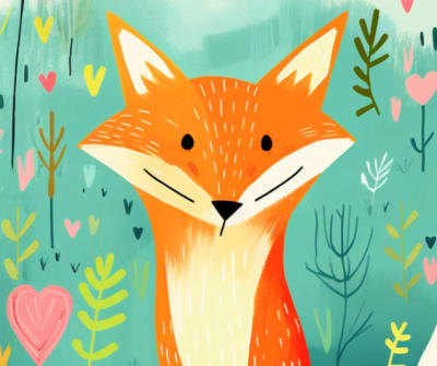 Fox illustration original
