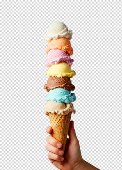 Professional background removal for product photography - Ice cream cutout