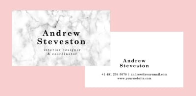 Marble Business Card Template
