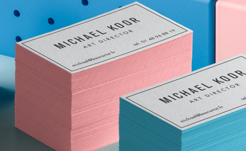 Painted Edge Business Cards