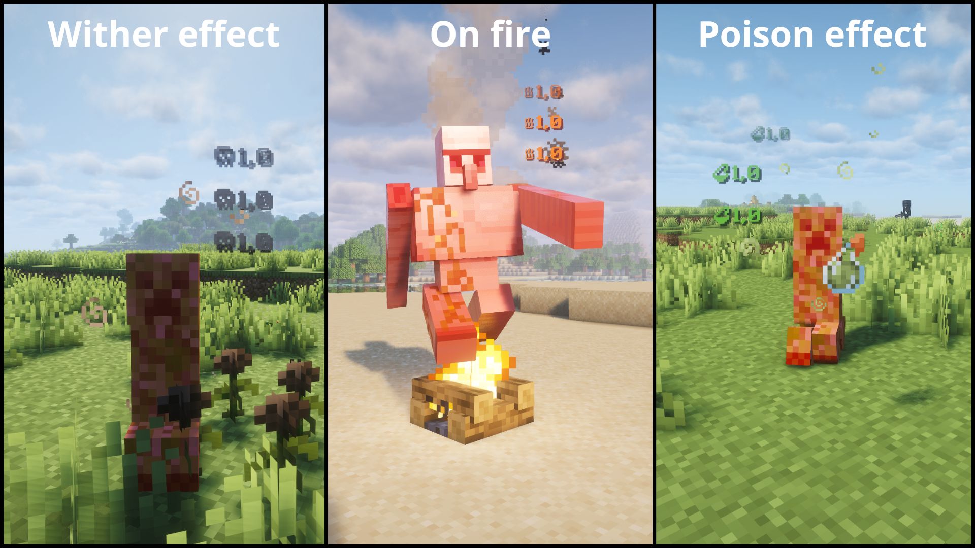 Floating Damage Indicators: effects