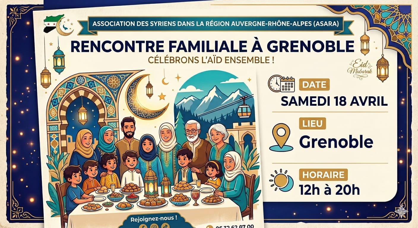 Rencotres Familiale le Samedi 18 Avril 2026 à Grenoble