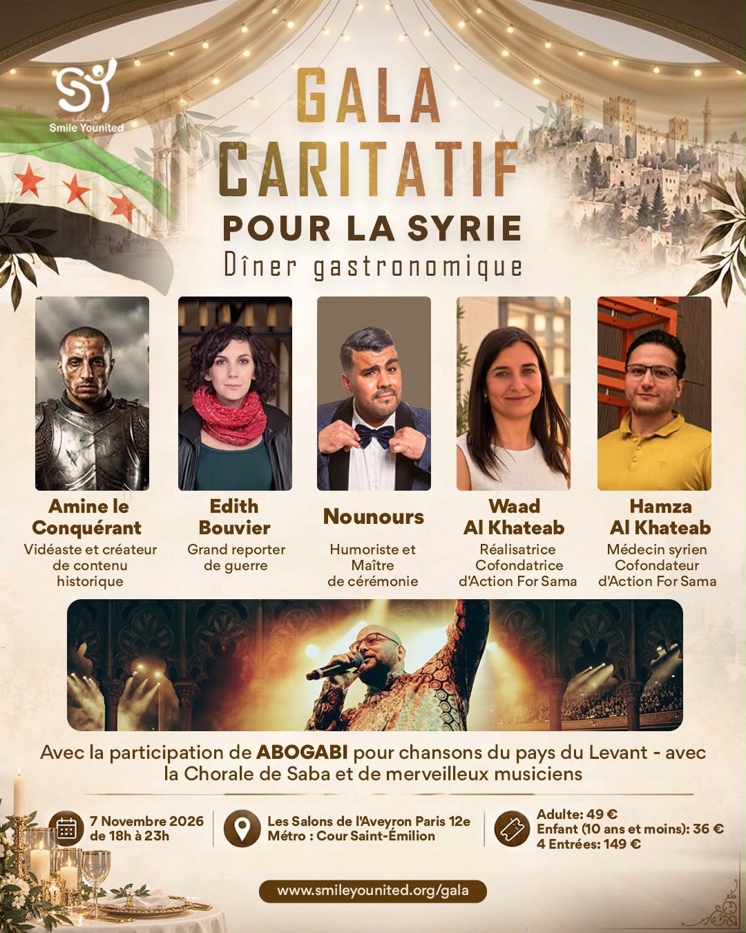 Gala de soutien à la Syrie