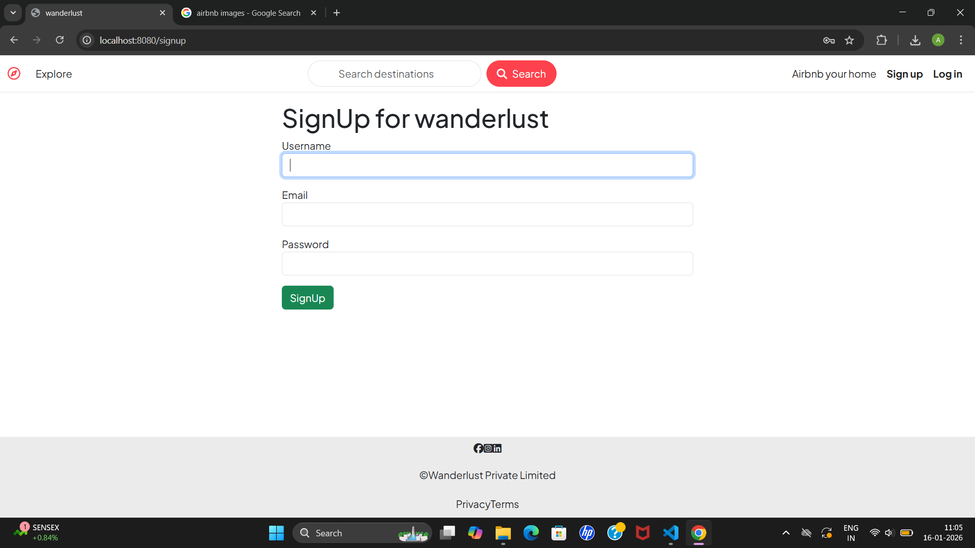 Airbnb Website Clone