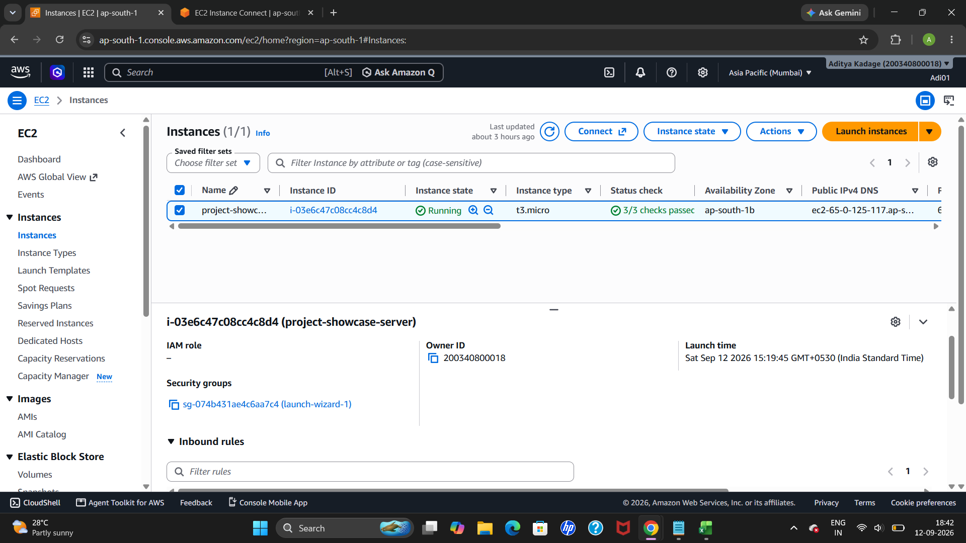 My First Deployed Web Application On AWS Cloud -Project Showcase Tool