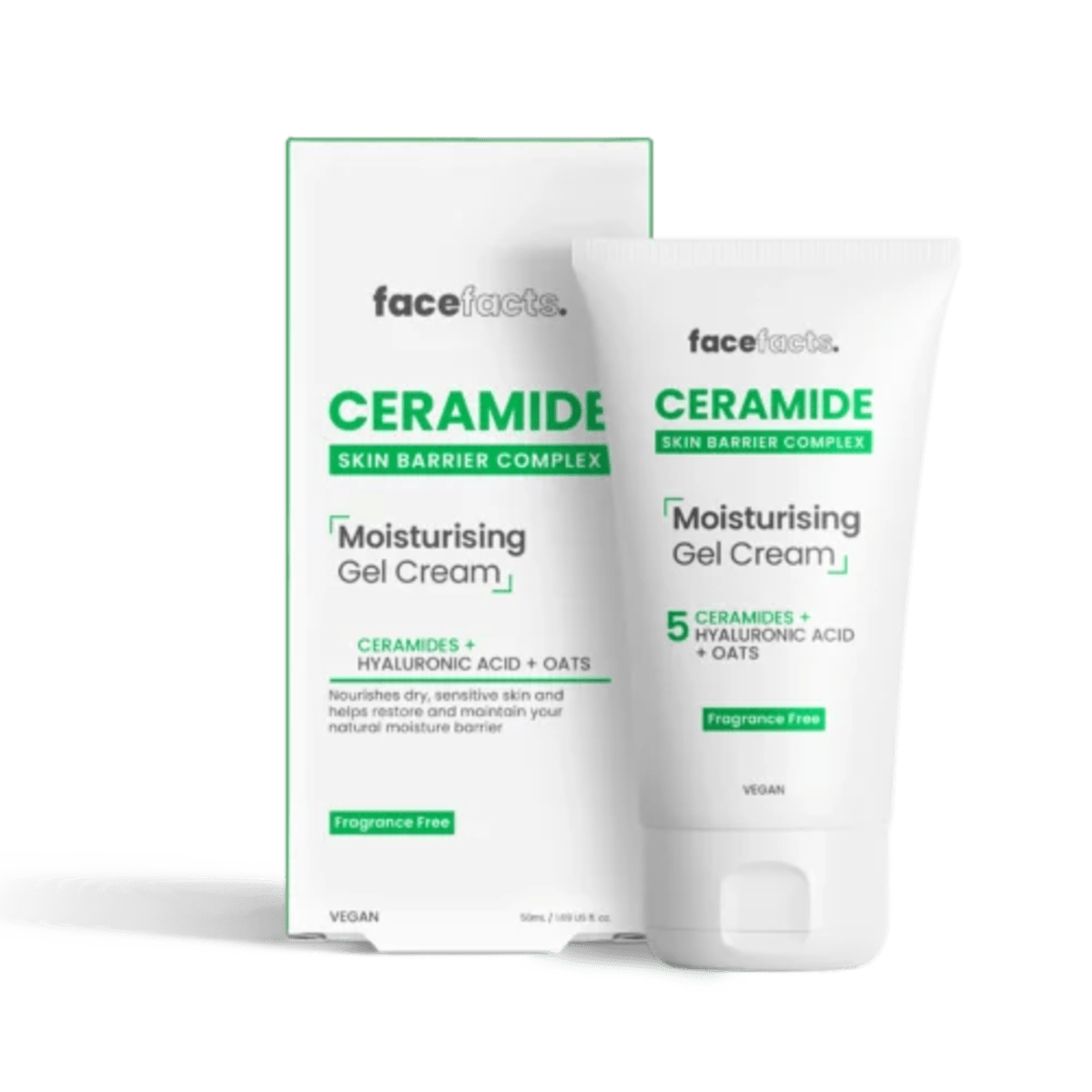 FaceFacts Ceramide Moisturising Gel Cream 50ml