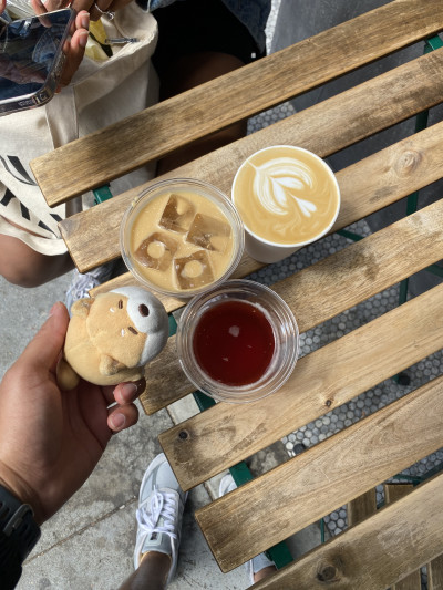 Stressba & coffee at The Crown in Oakland