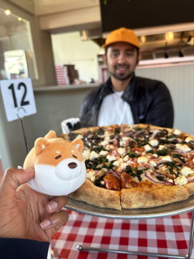 First time eating indoors at Goat Hill Pizza just up the Potrero Hill