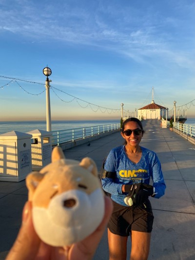 Meeting Kimi after a morning run