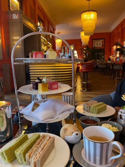 Chowing down at an Afternoon Tea at The Coral Room