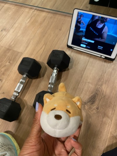 Early morning workout with Kimi