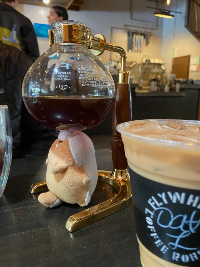 Ready for a caffeine kick at Flywheel Coffee