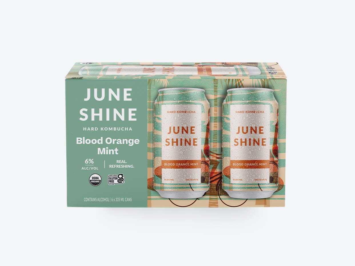 Product Name Juneshine Hard Kombucha - Blood Orange Mint - 6pk