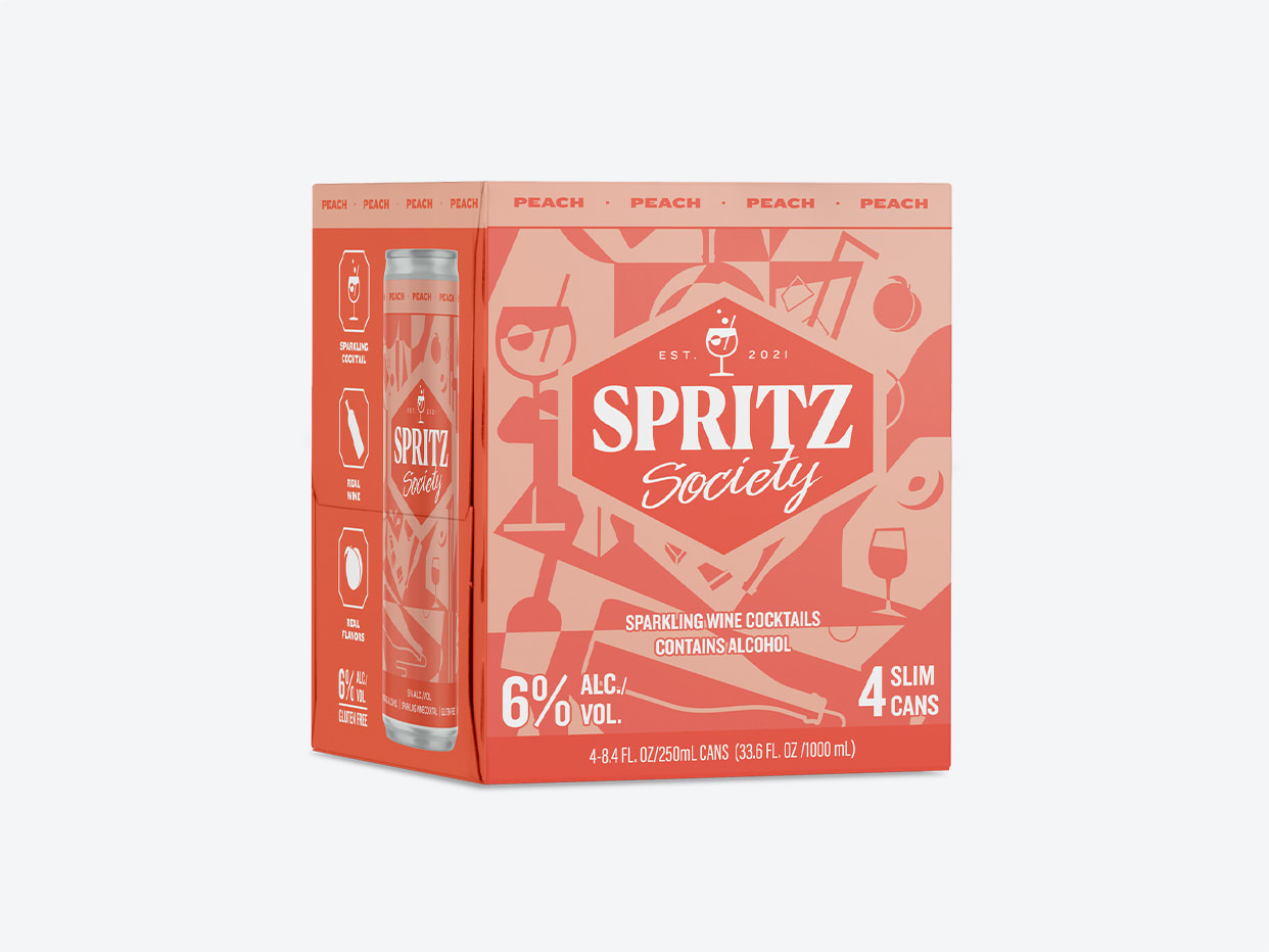 Product Name Spritz Society - Peach 4pk