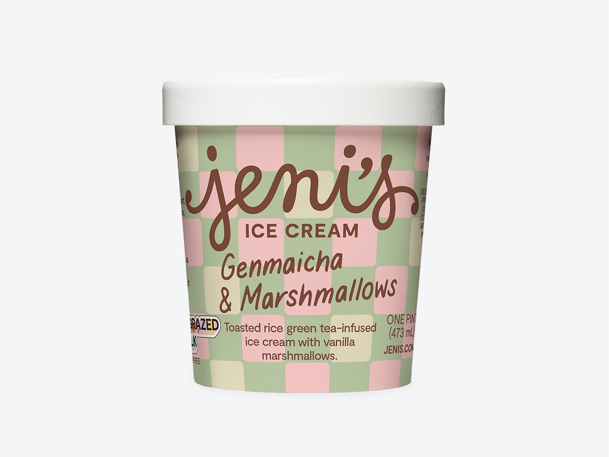 Product Name Jeni's Ice Cream - Genmaicha & Marshmallows