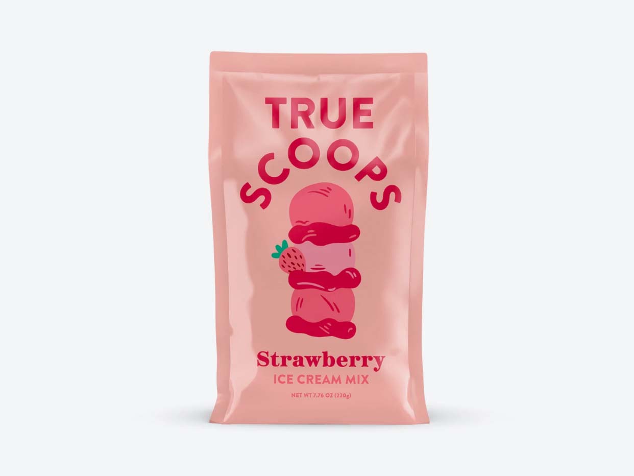 Strawberry Ice Cream Mix - True Scoops