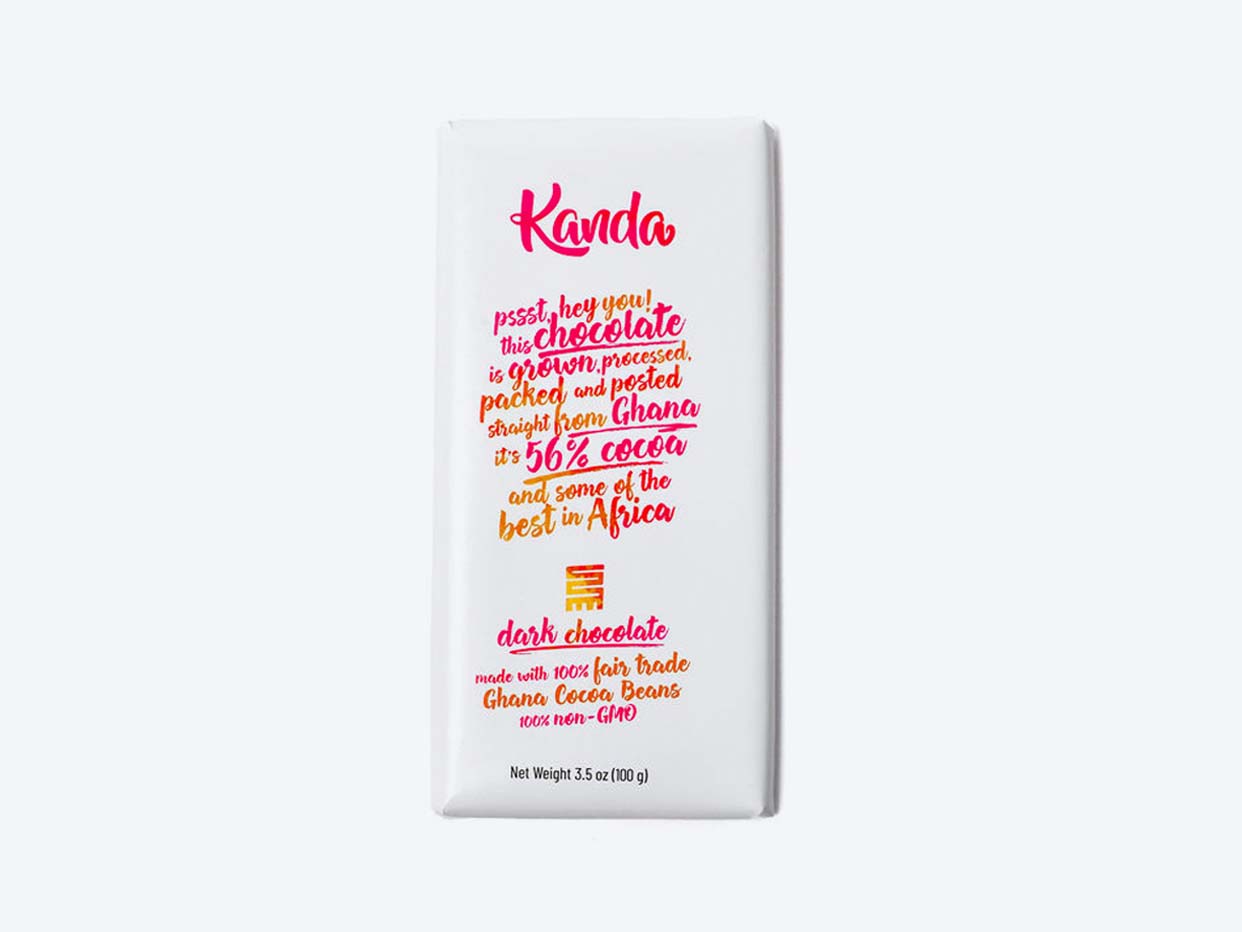 Kanda Dark Ghanaian Chocolate - 56% Ghana Cocoa