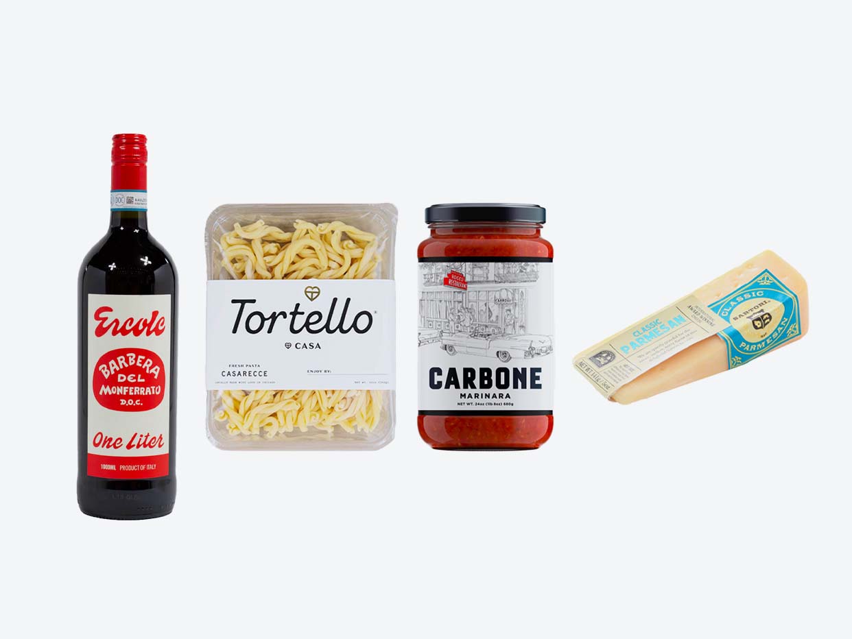 Marinara Casarecce Meal Kit + Wine Pairing