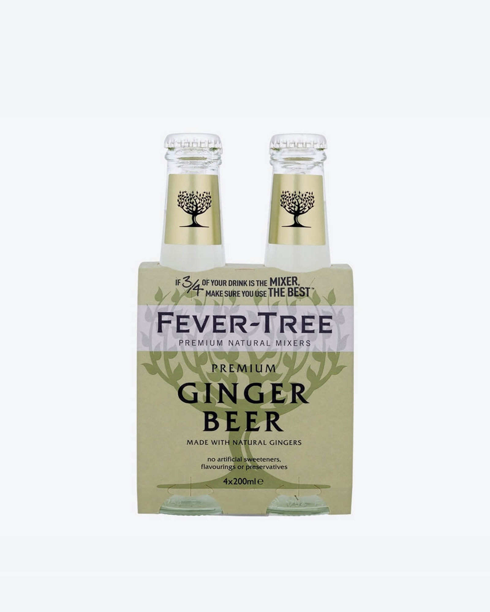 Fever Tree Ginger Beer Nonalcoholic 4x200 mL