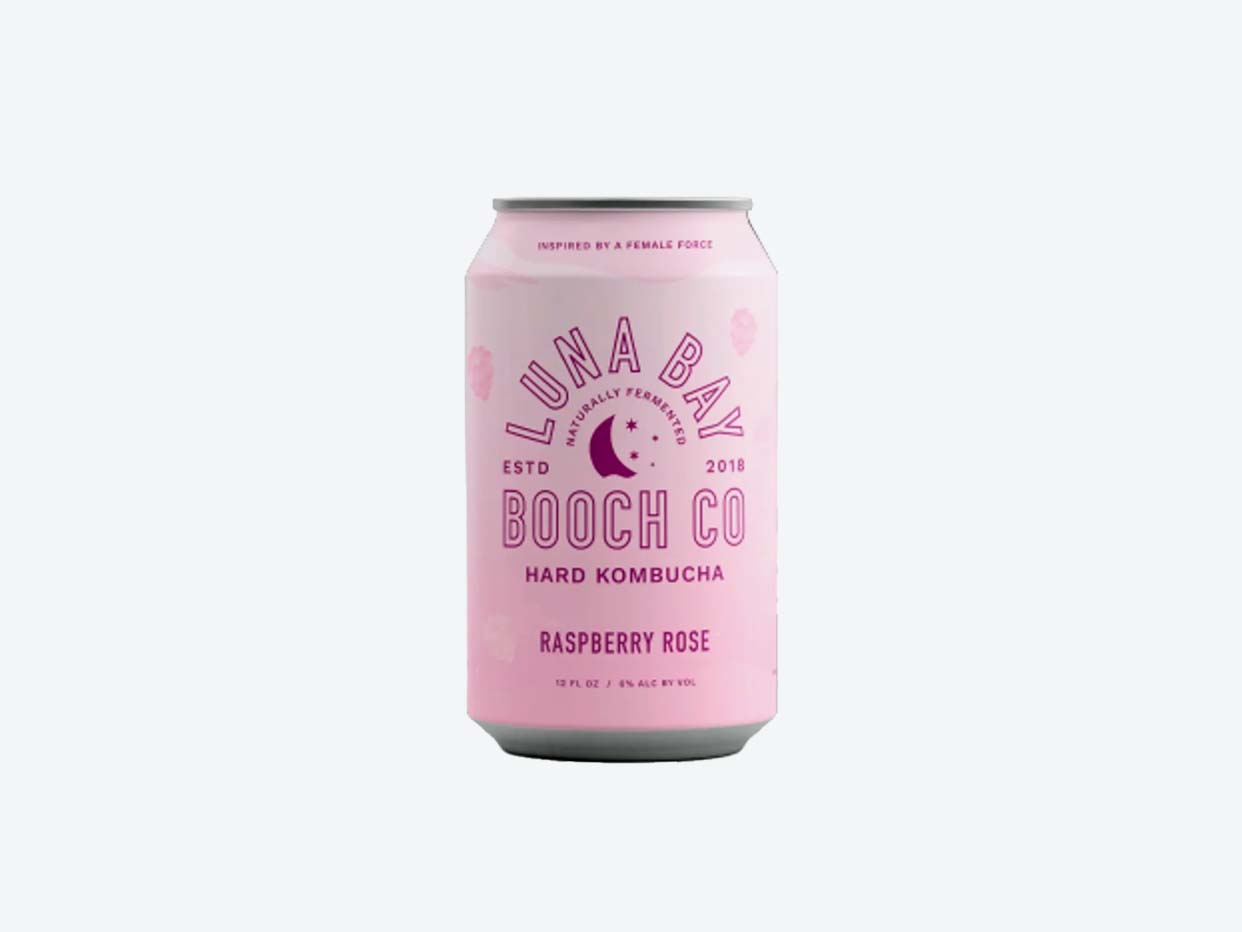 Luna Bay - Raspberry Rose Hard Kombucha 4pk