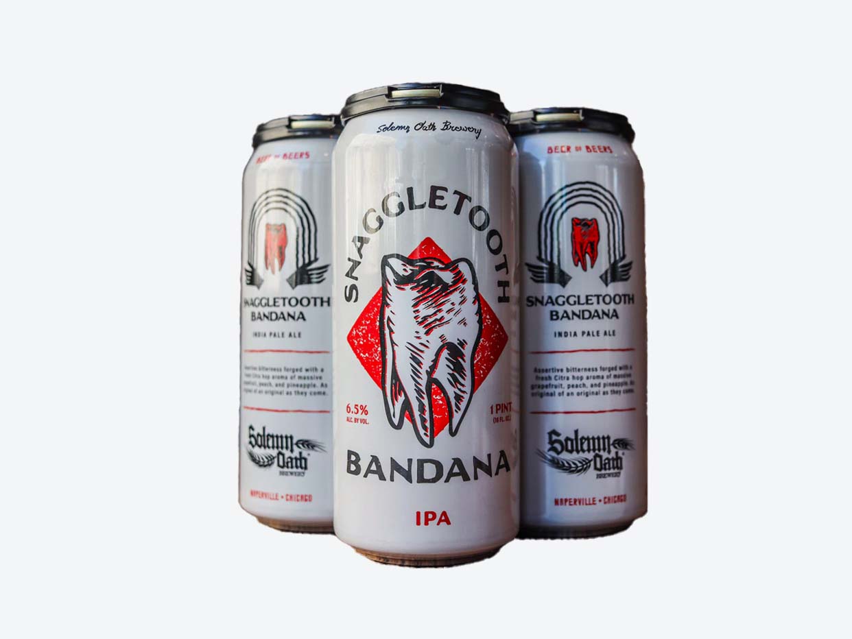 Solemn Oath - Snaggletooth Bandana IPA 4pk
